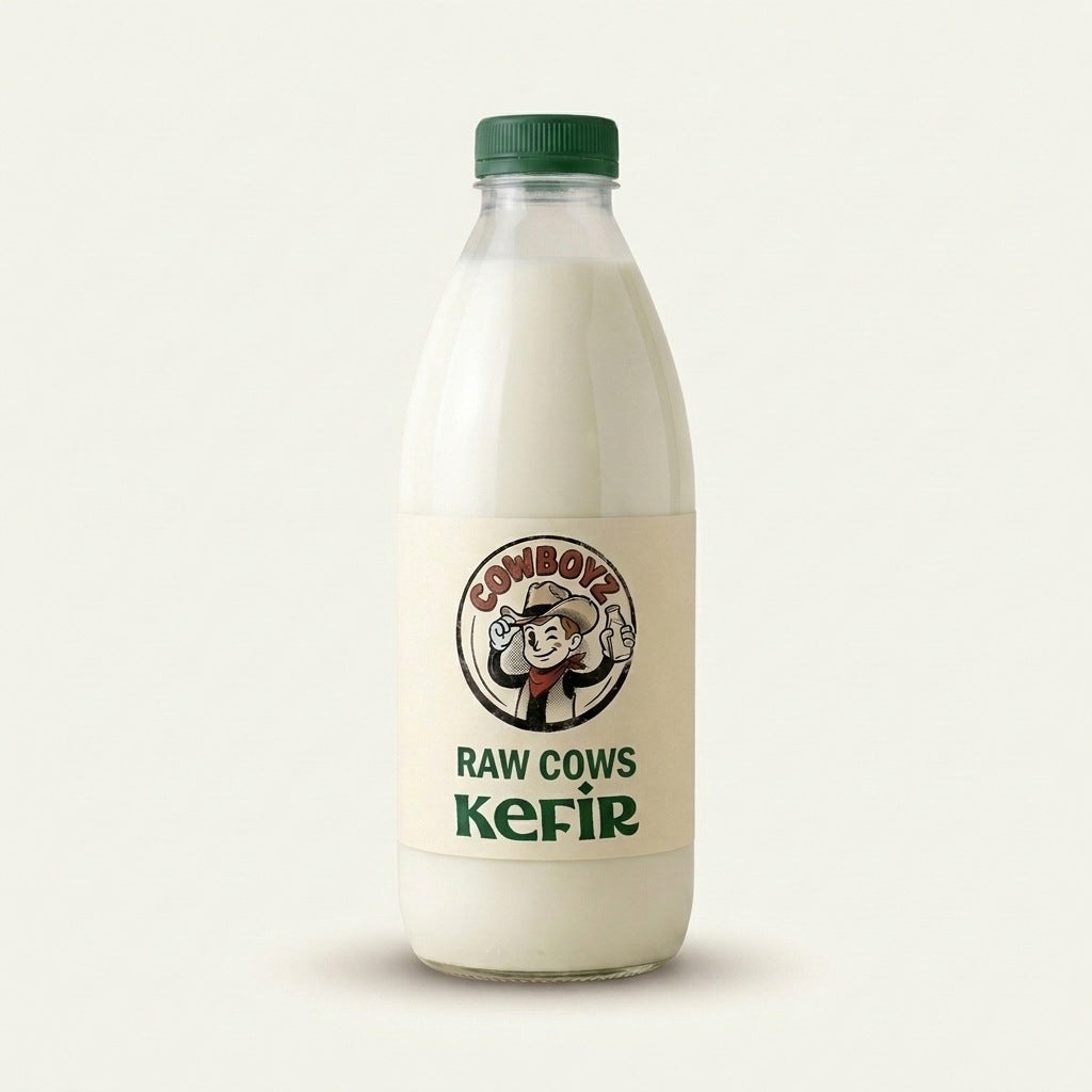 COWBOYZ Raw Cows Kefir bottle